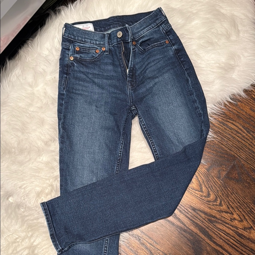 GAP Vintage Slim Mid Rise Classic Blue Denim Jeans